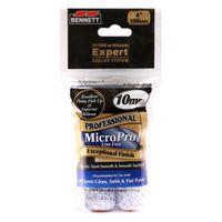 Bennett 2X4 MP10 Pile Roller, 10 mm Thick Nap, 4 in L, Microfiber Cover